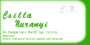 csilla muranyi business card